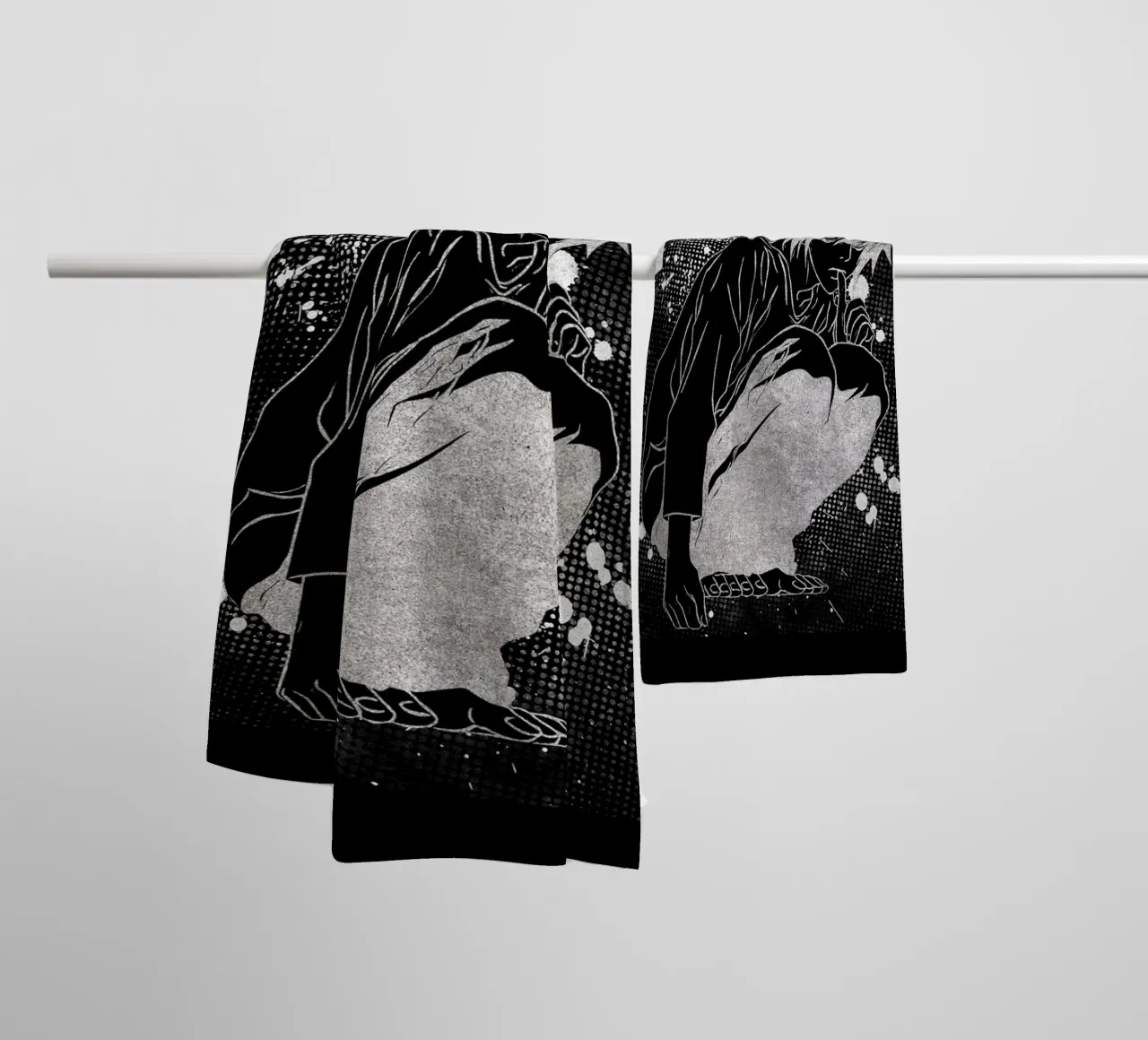 L Lawliet asciugamano da bagno da Neonartstudio