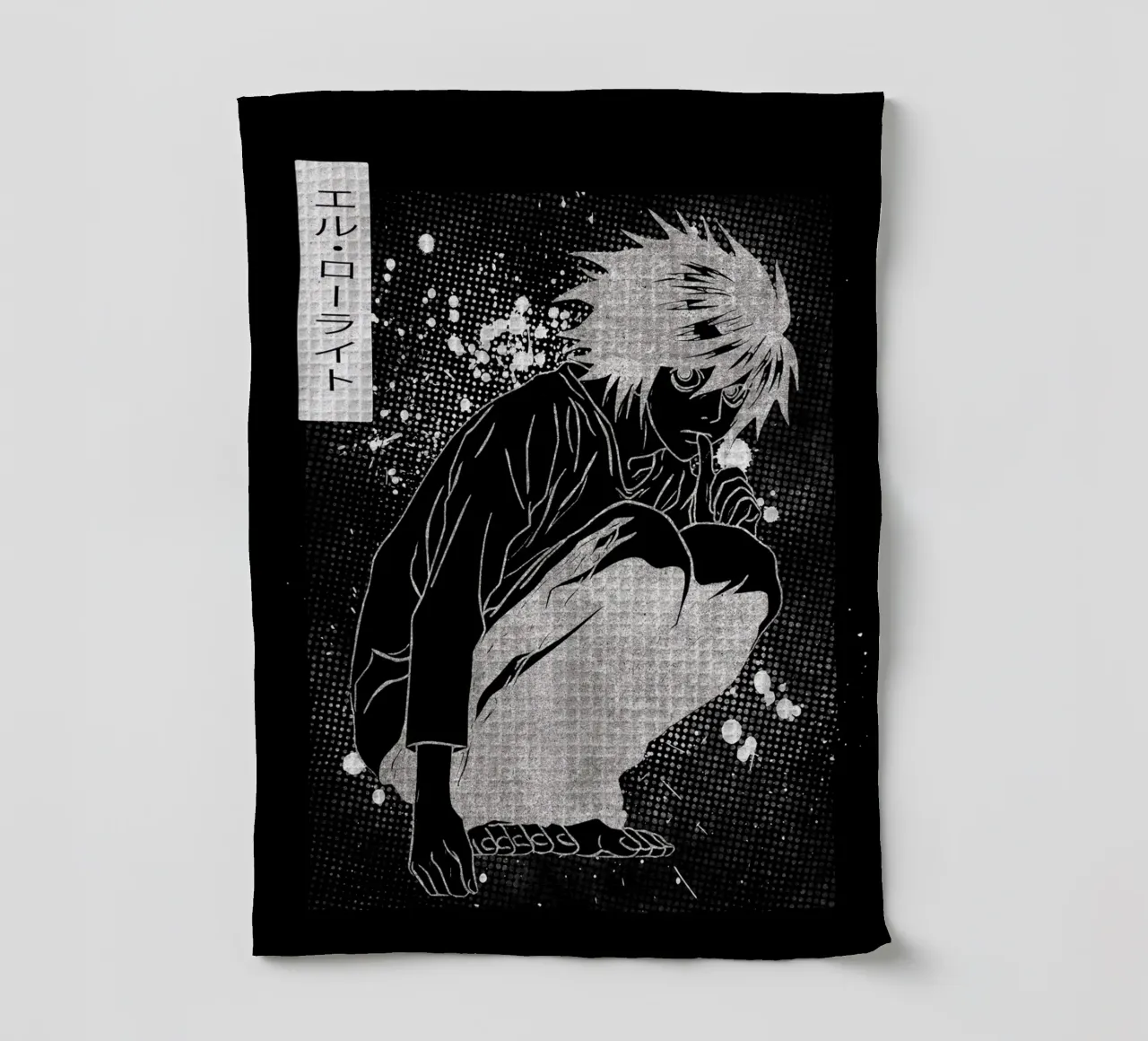 L Lawliet canovaccio da cucina da Neonartstudio