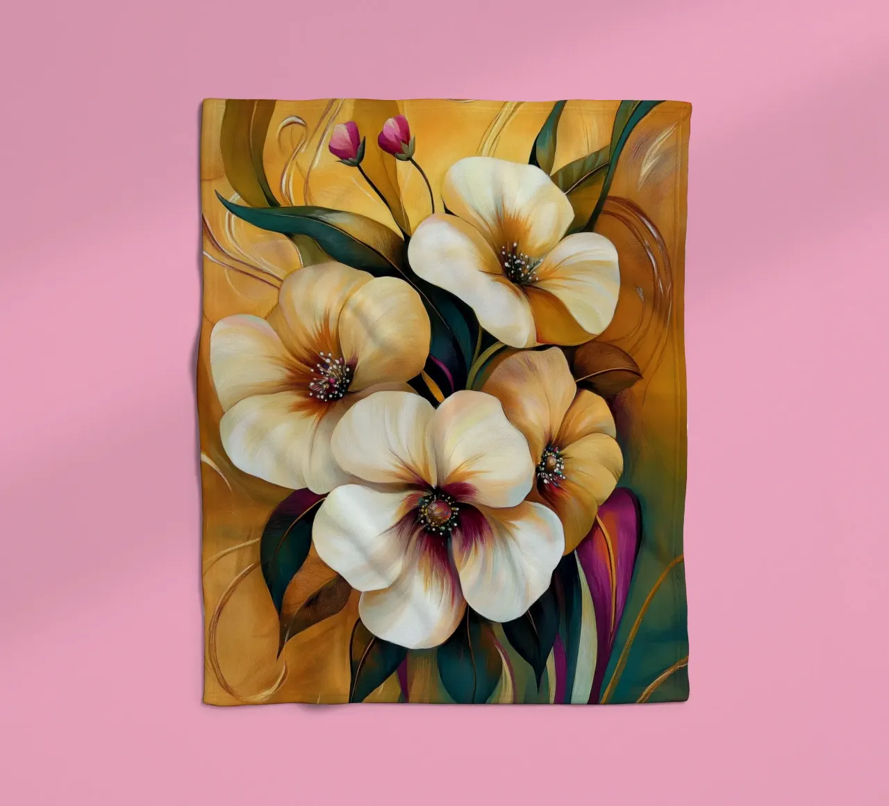 I fiori coperta in pile da Imagine