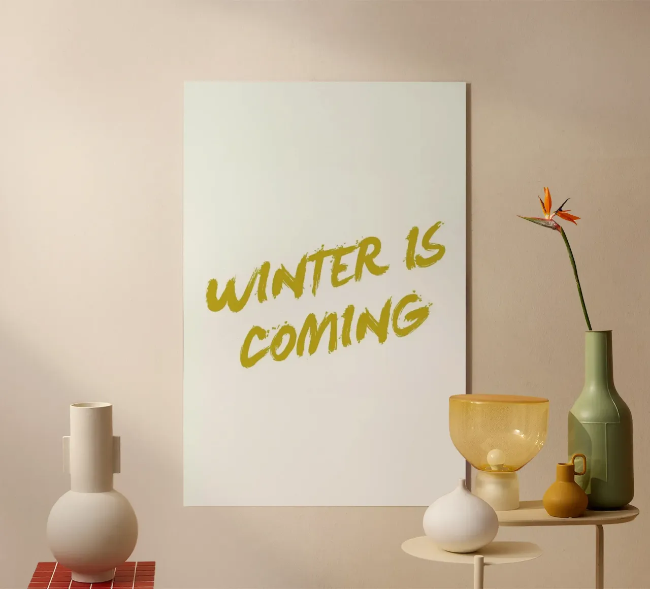 Winter is Coming plexiglass da Dean Smith