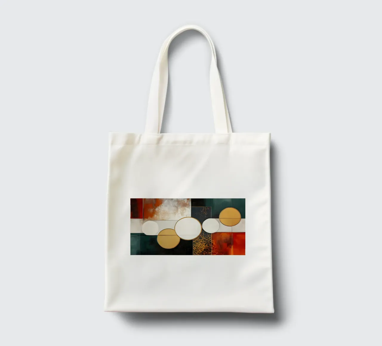 Cirkels astratto borsa in juta da Imagine