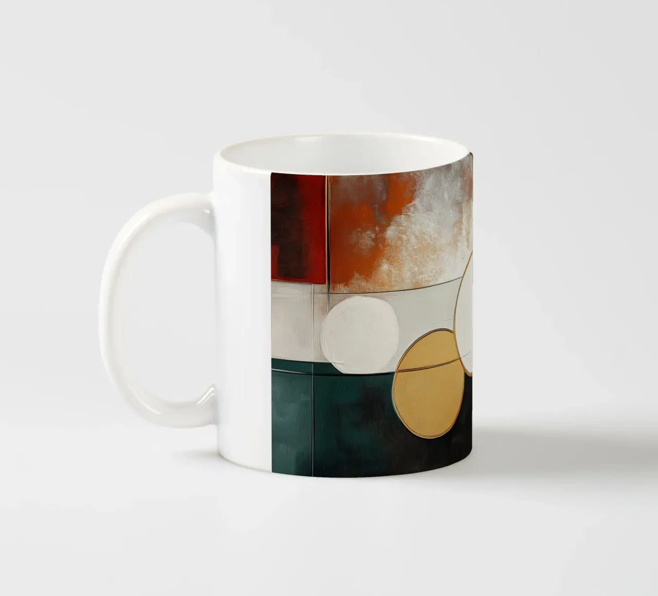 Cirkels abstract keramische mok van Imagine