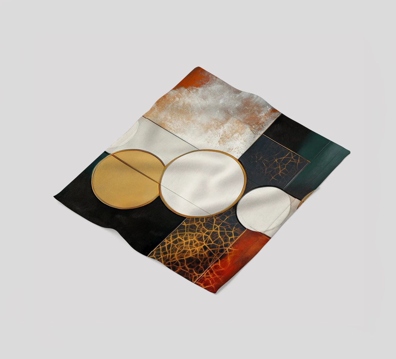 Cirkels astratto coperta in pile da Imagine