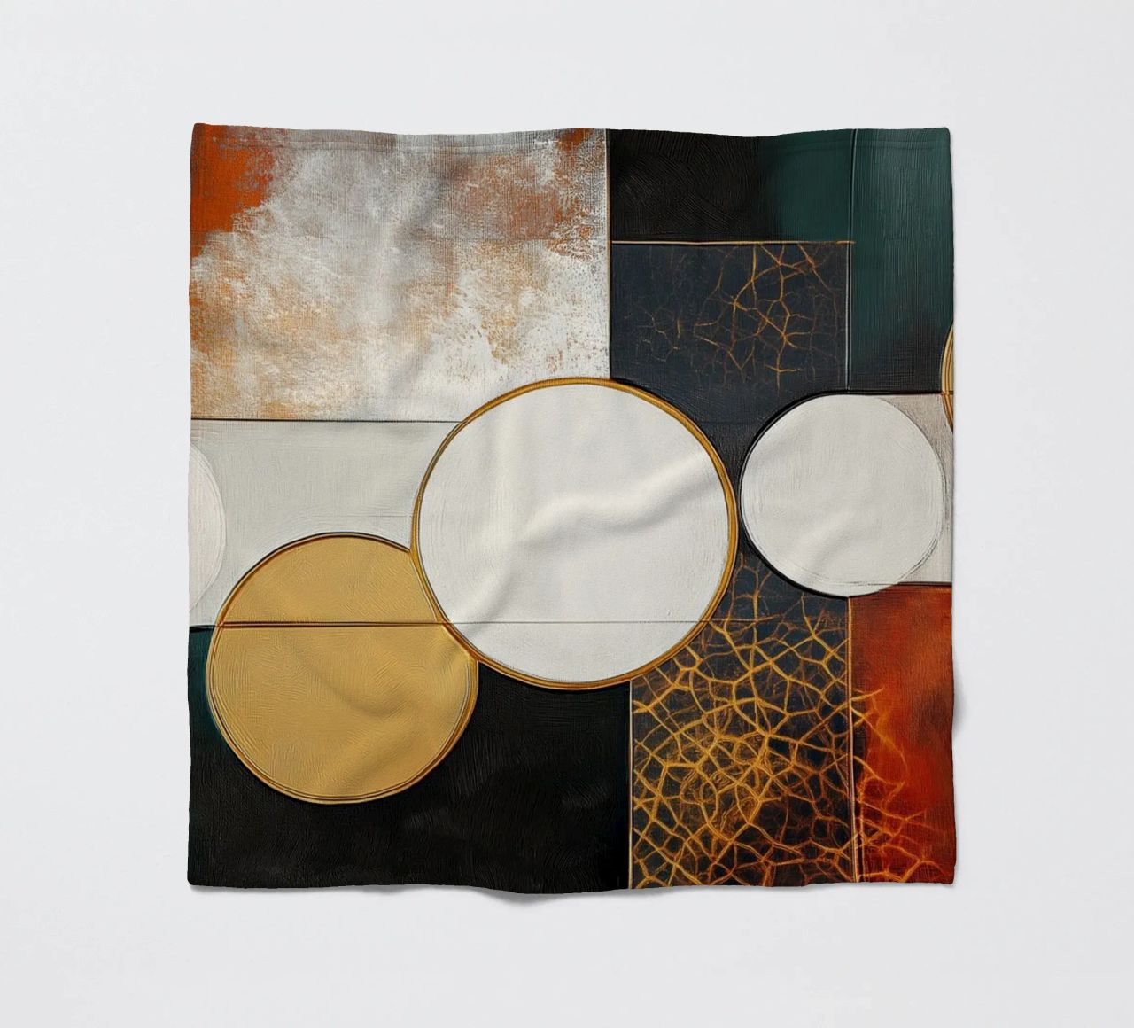 Cirkels astratto coperta in pile da Imagine