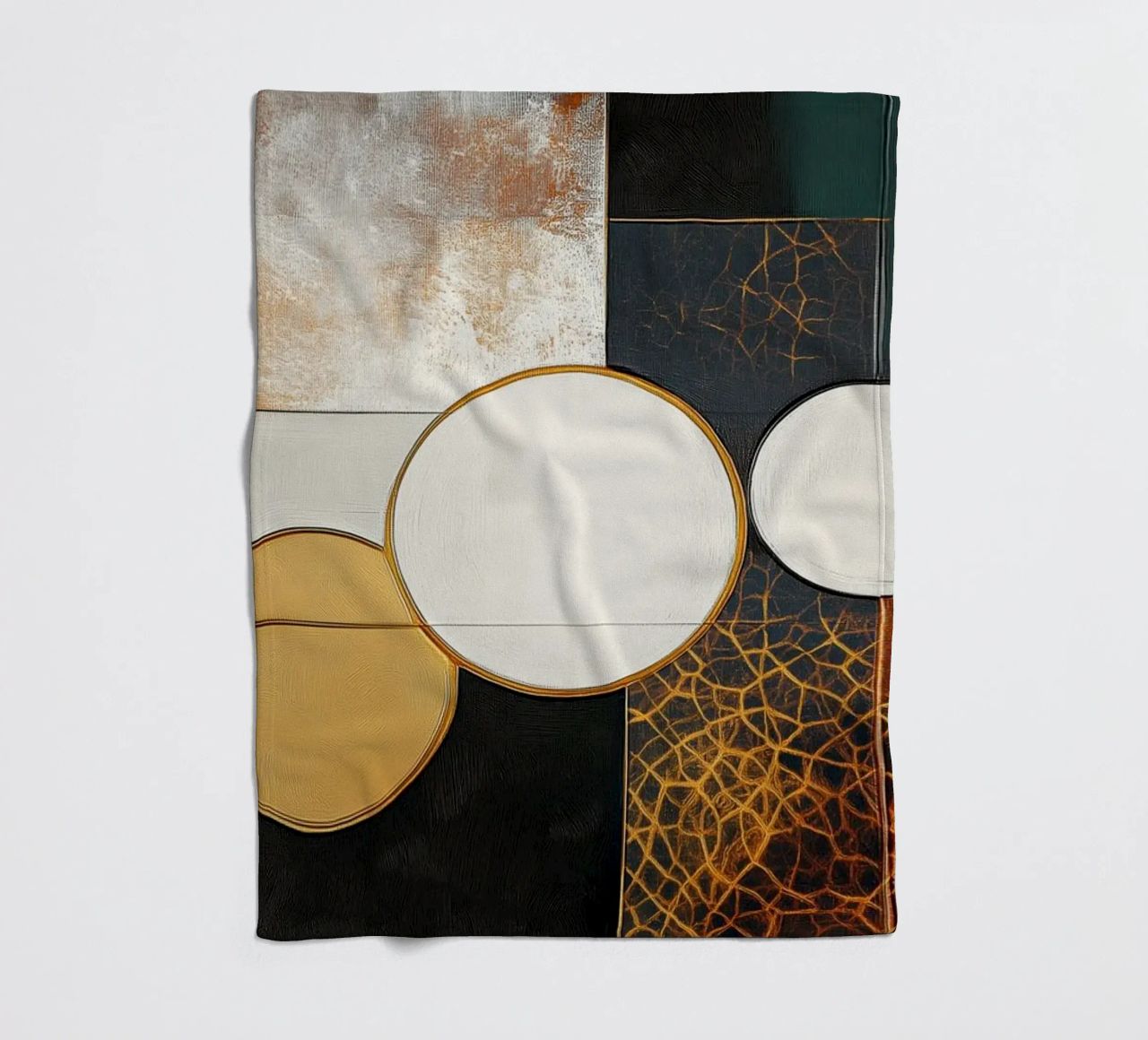 Cirkels astratto coperta in pile da Imagine
