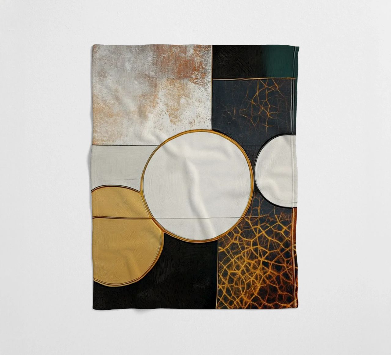 Cirkels astratto coperta in pile da Imagine