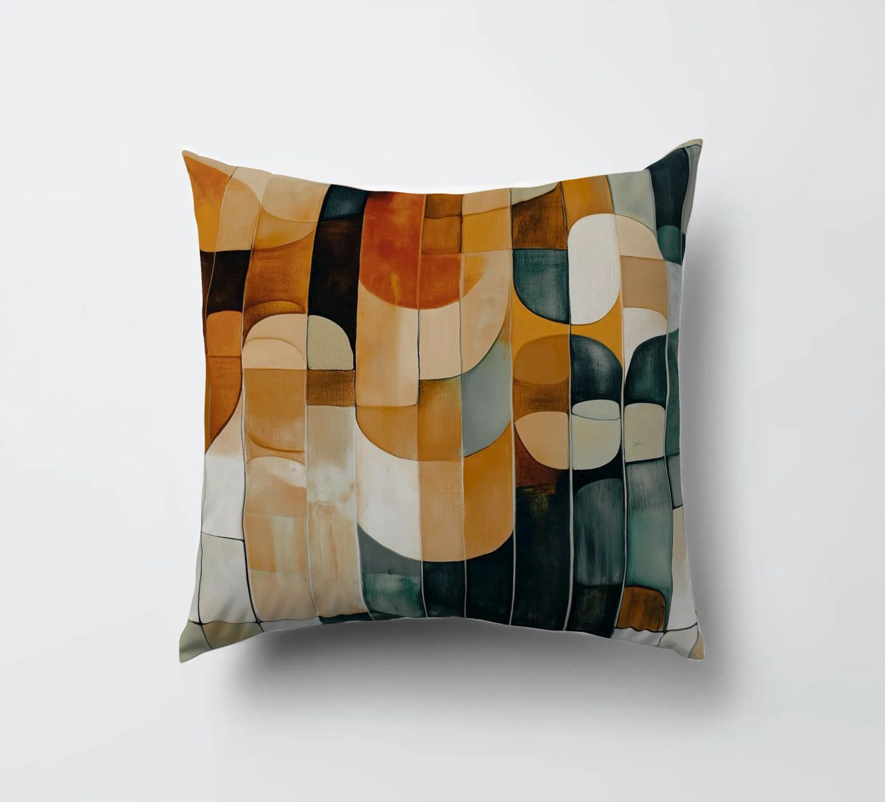 Abstract forms decorative cushion by Imagine