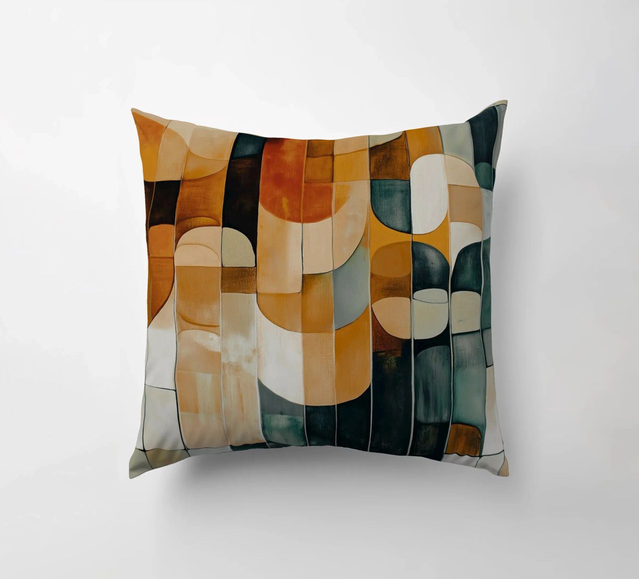 Abstract forms decorative cushion by Imagine