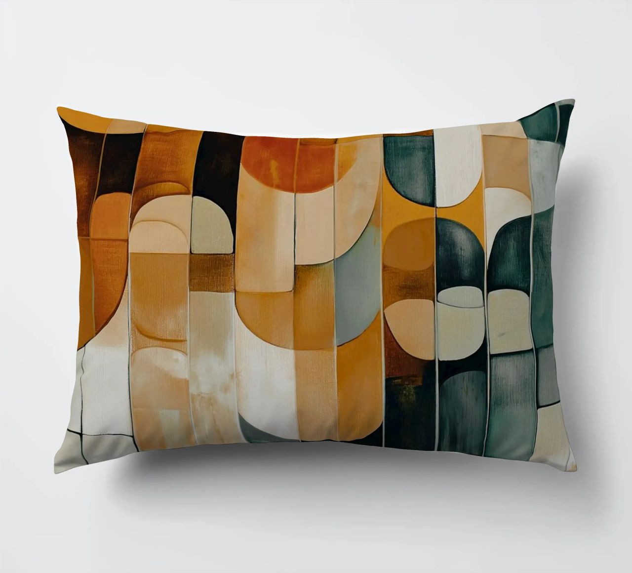 Abstract forms decorative cushion by Imagine