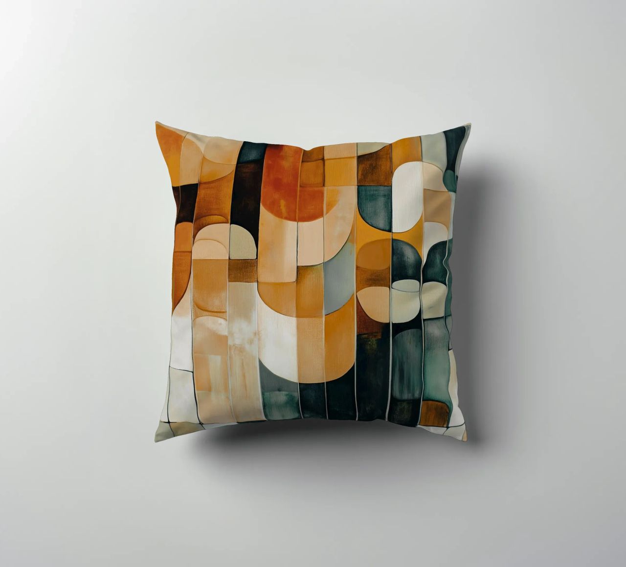 Abstract forms decorative cushion by Imagine