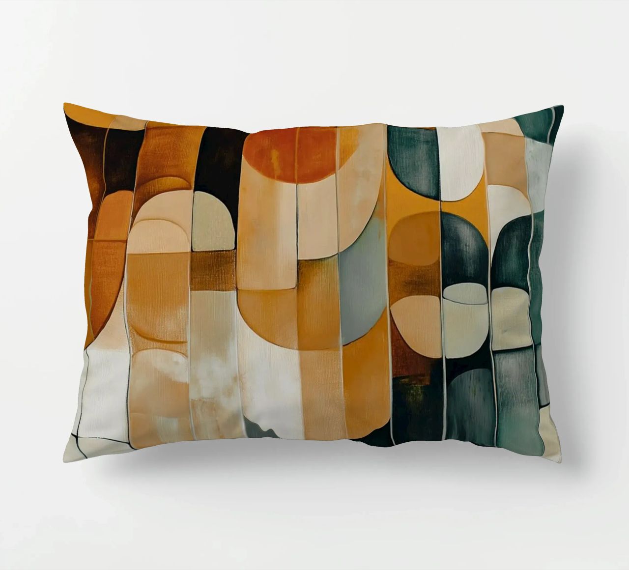 Abstract forms decorative cushion by Imagine