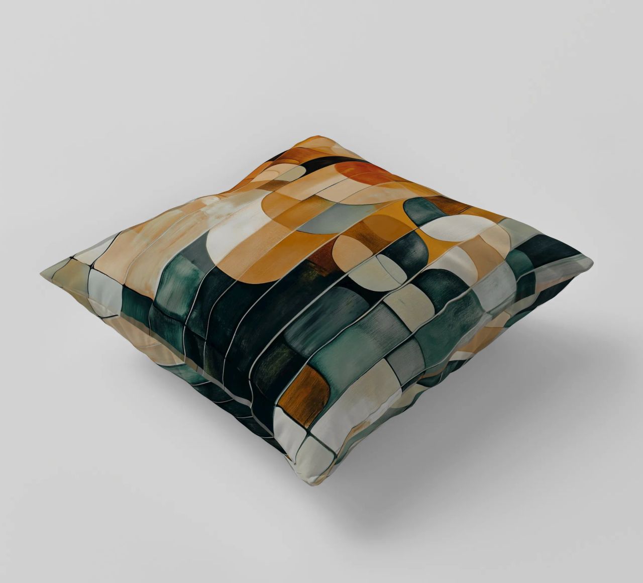 Abstract forms decorative cushion by Imagine