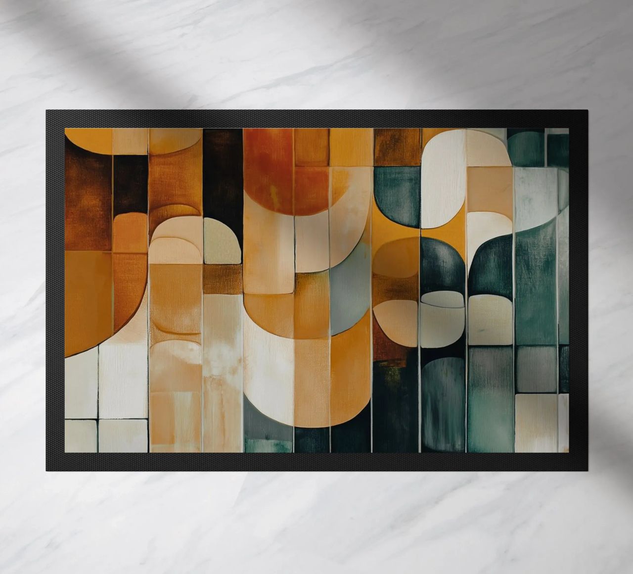 Abstract forms doormat by Imagine