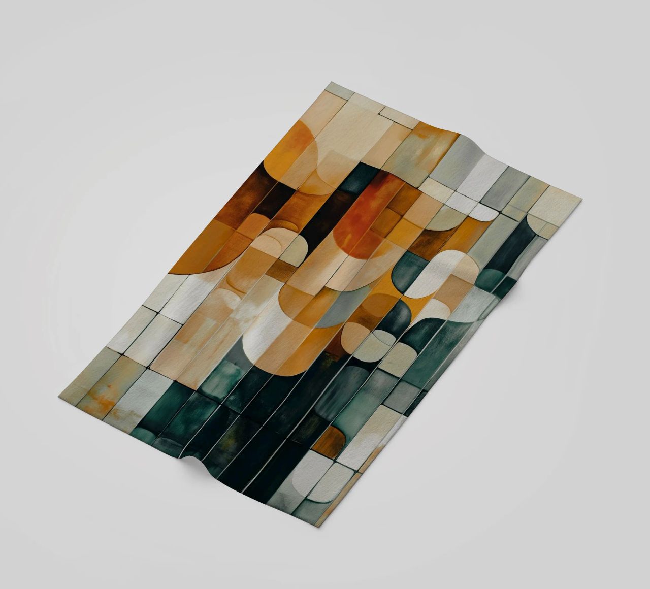 Abstract forms beach towel by Imagine