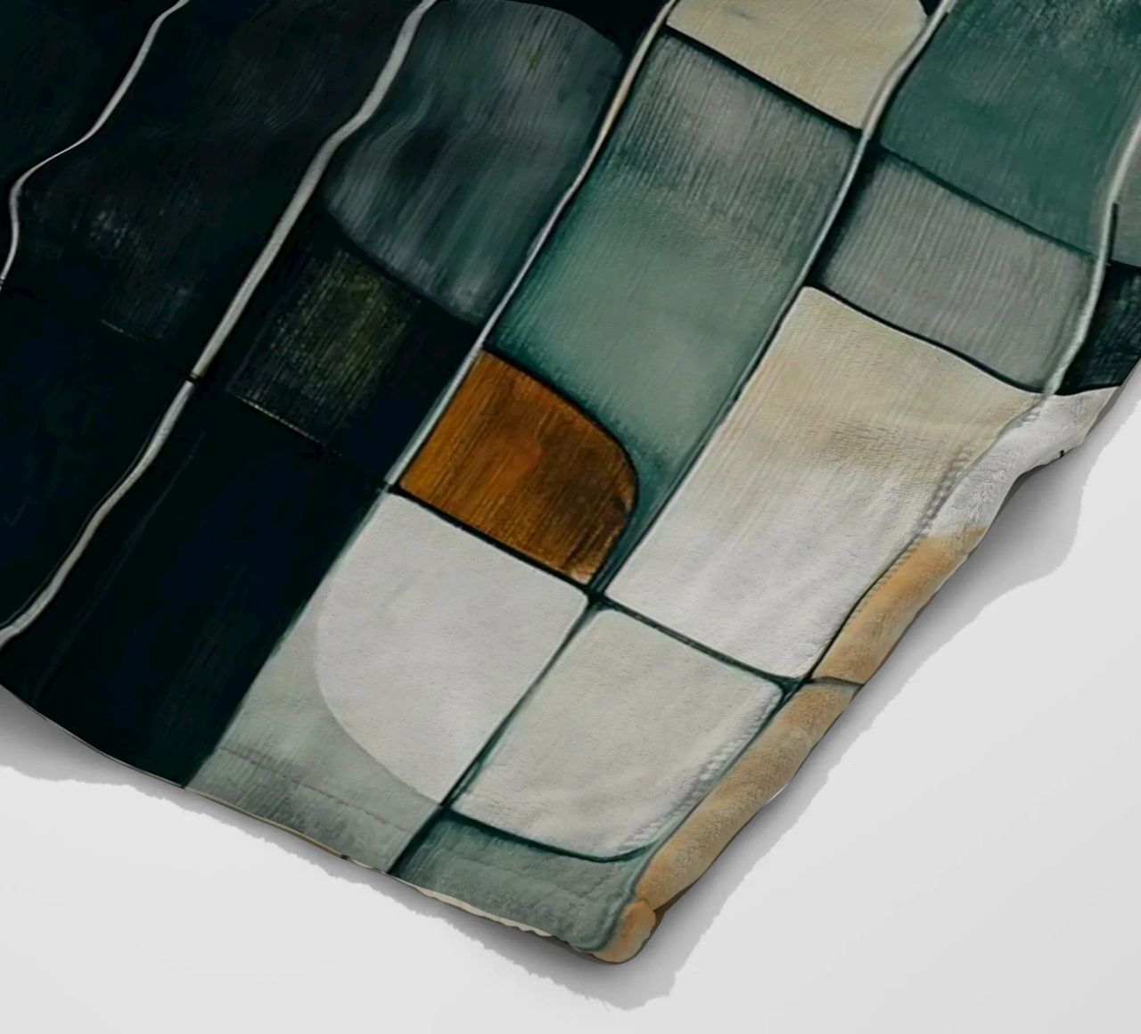Abstract forms fleece blanket by Imagine