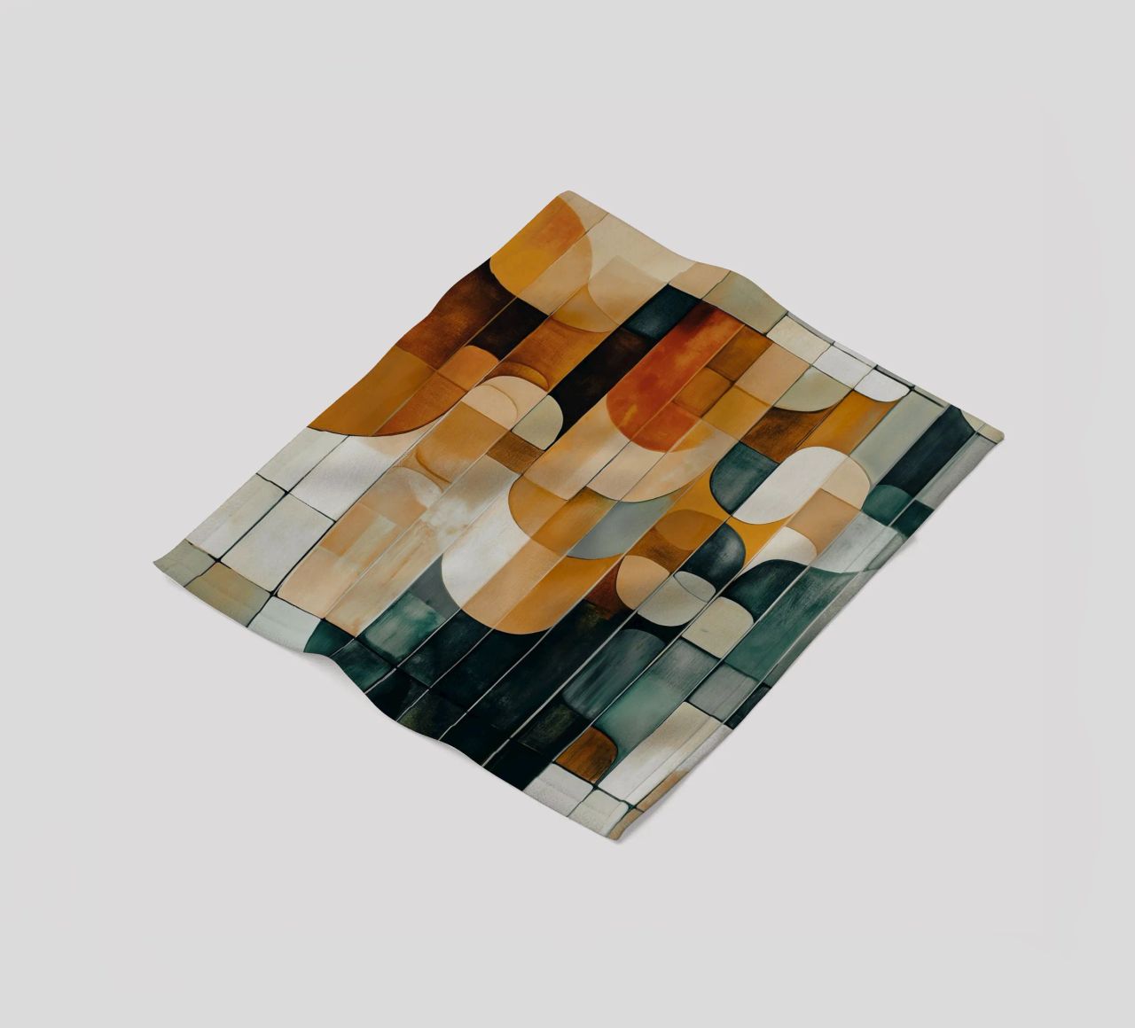 Abstract forms fleece blanket by Imagine