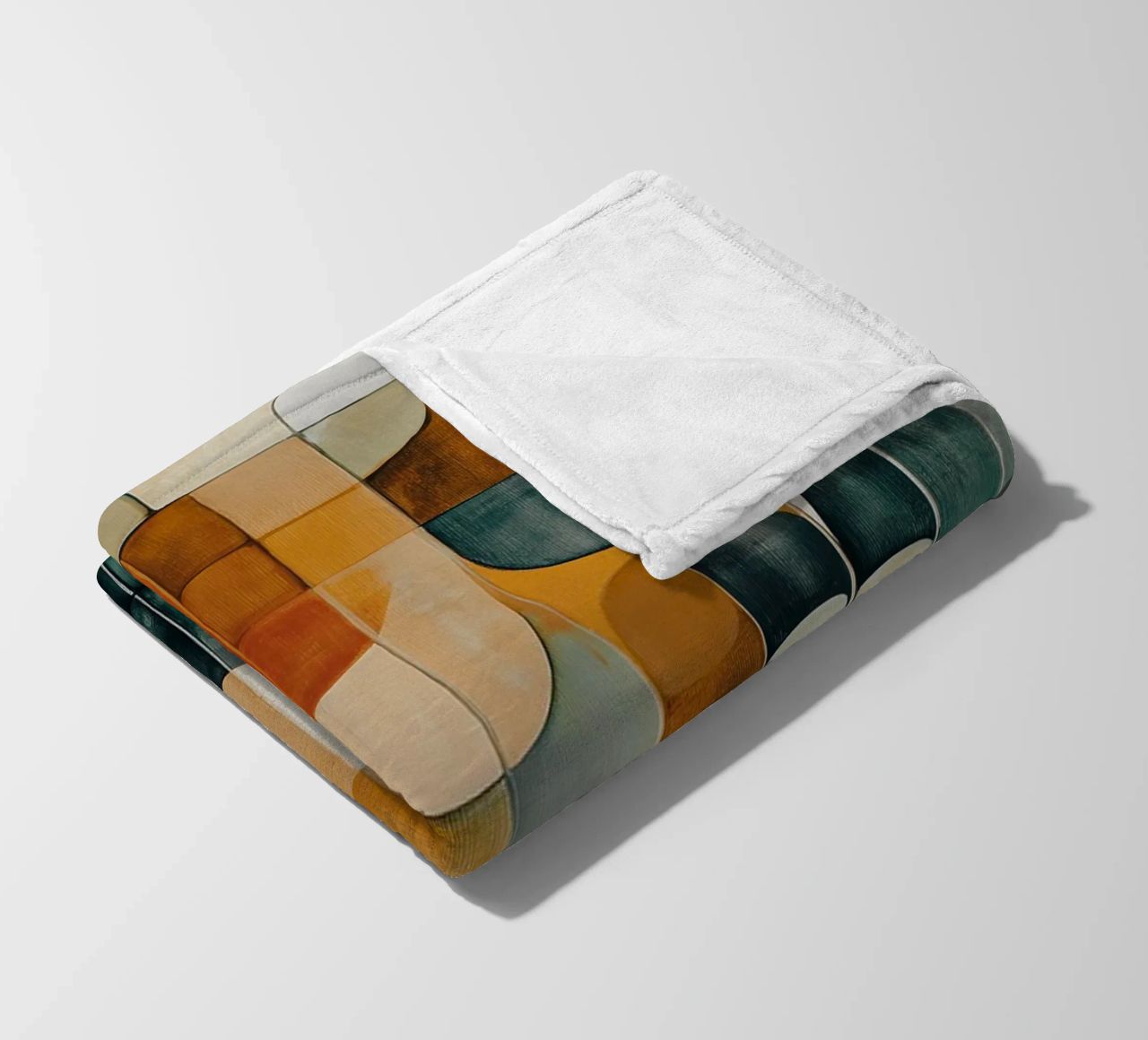 Abstract forms fleece blanket by Imagine
