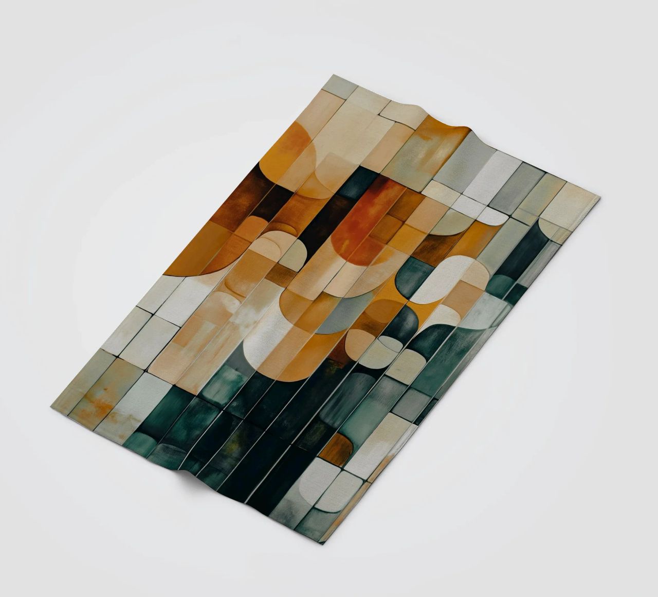 Abstract forms fleece blanket by Imagine