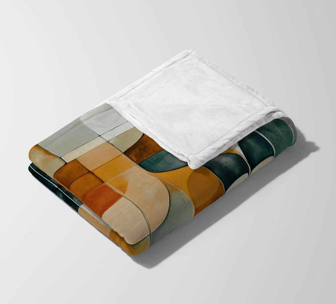 Abstract forms fleece blanket by Imagine
