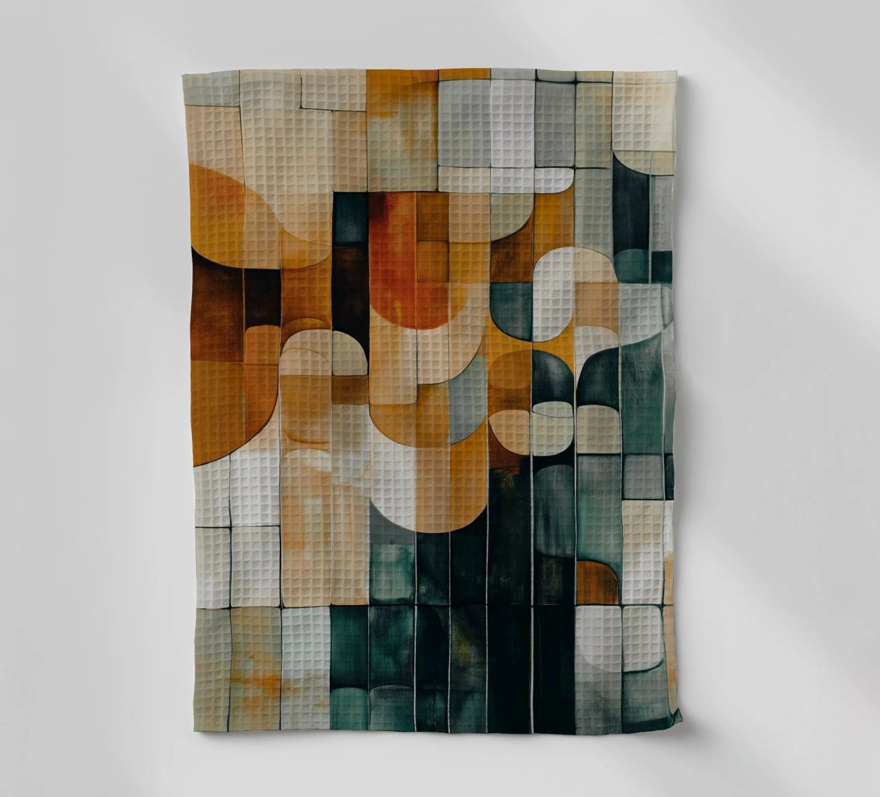 Abstract forms tea towel by Imagine
