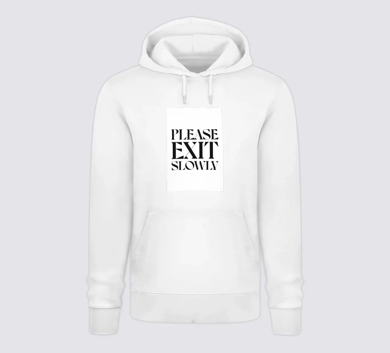 SI PREGA DI USCIRE LENTAMENTE felpa con cappuccio da n.4
