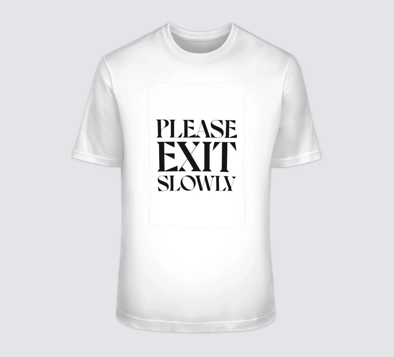 SI PREGA DI USCIRE LENTAMENTE t-shirt da n.4