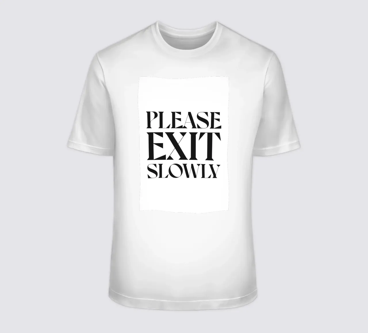 SI PREGA DI USCIRE LENTAMENTE t-shirt da n.4