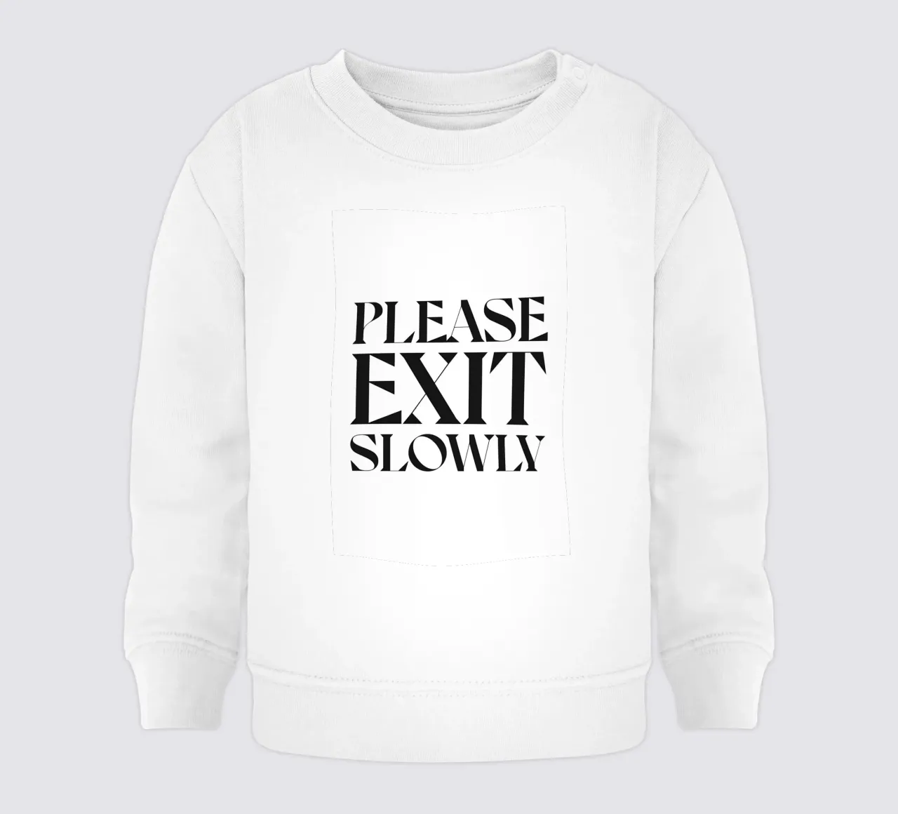 BITTE LANGSAM AUSSTEIGEN Baby Sweatshirt von n.4