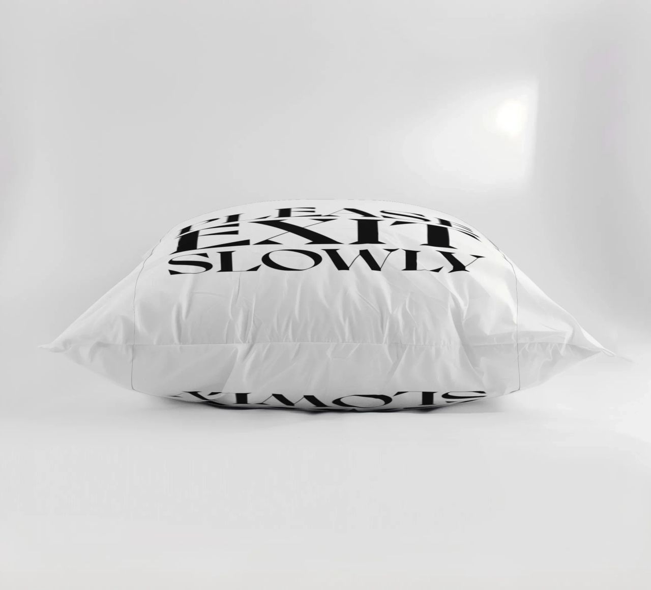 SI PREGA DI USCIRE LENTAMENTE cuscino da n.4