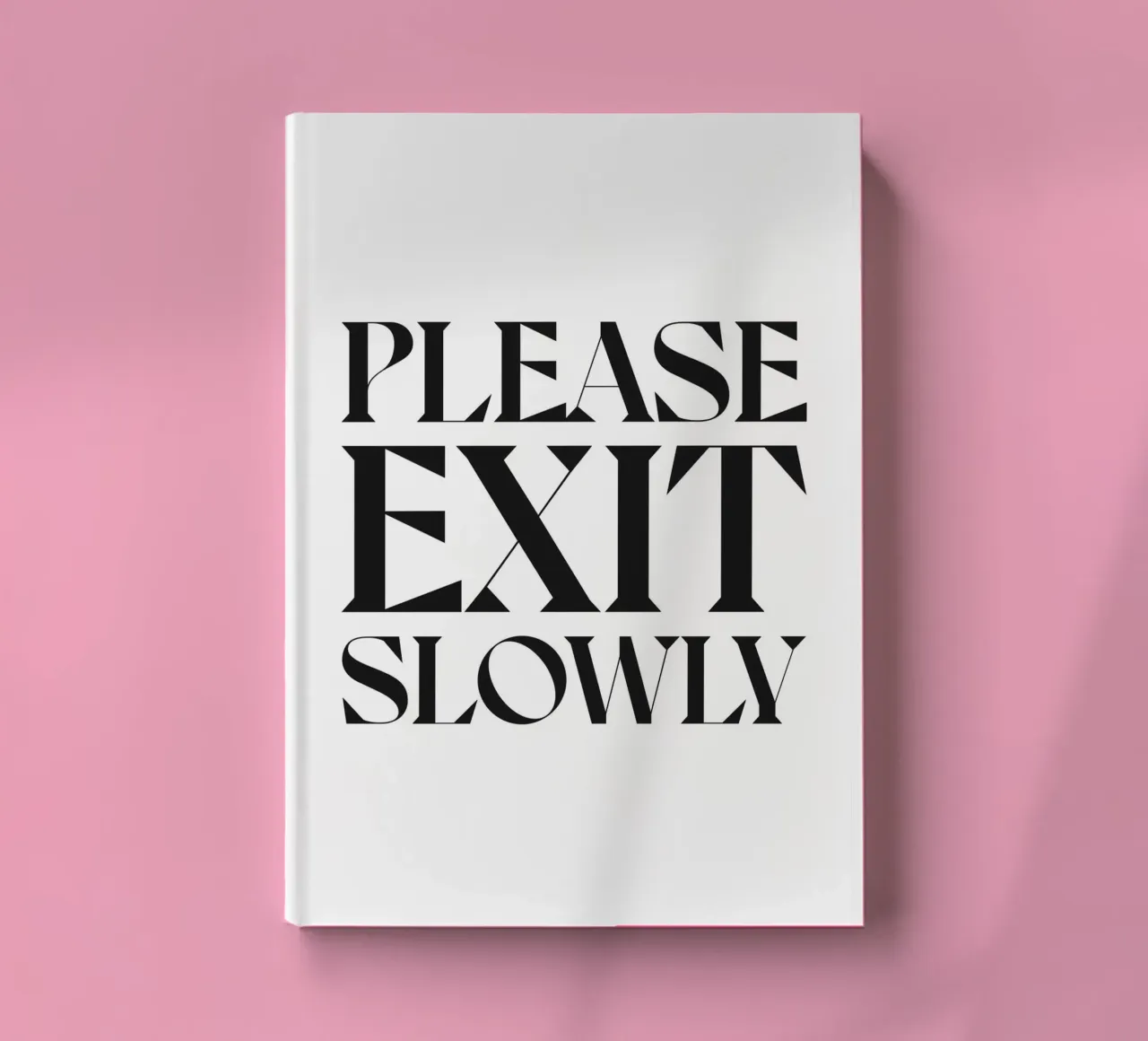 PLEASE EXIT SLOWLY notebook by n.4