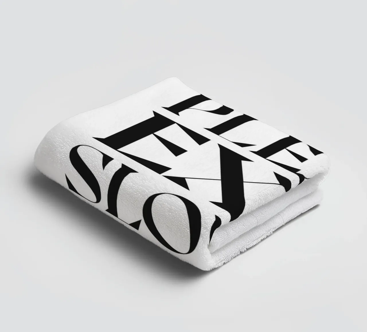 PLEASE EXIT SLOWLY towel by n.4