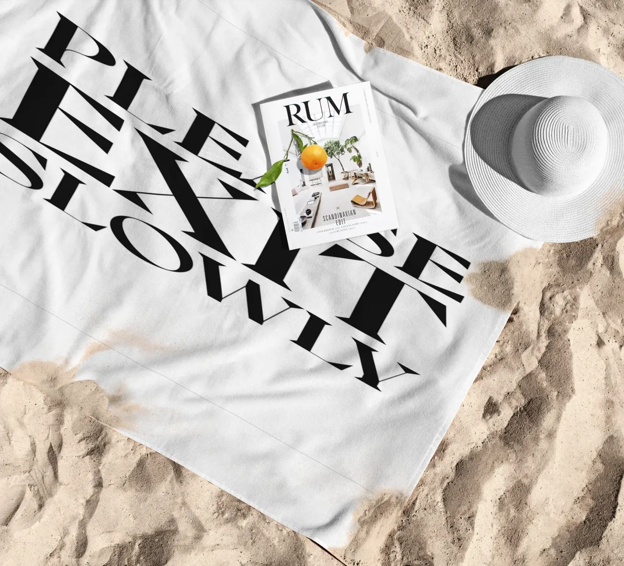 SI PREGA DI USCIRE LENTAMENTE telo mare da n.4