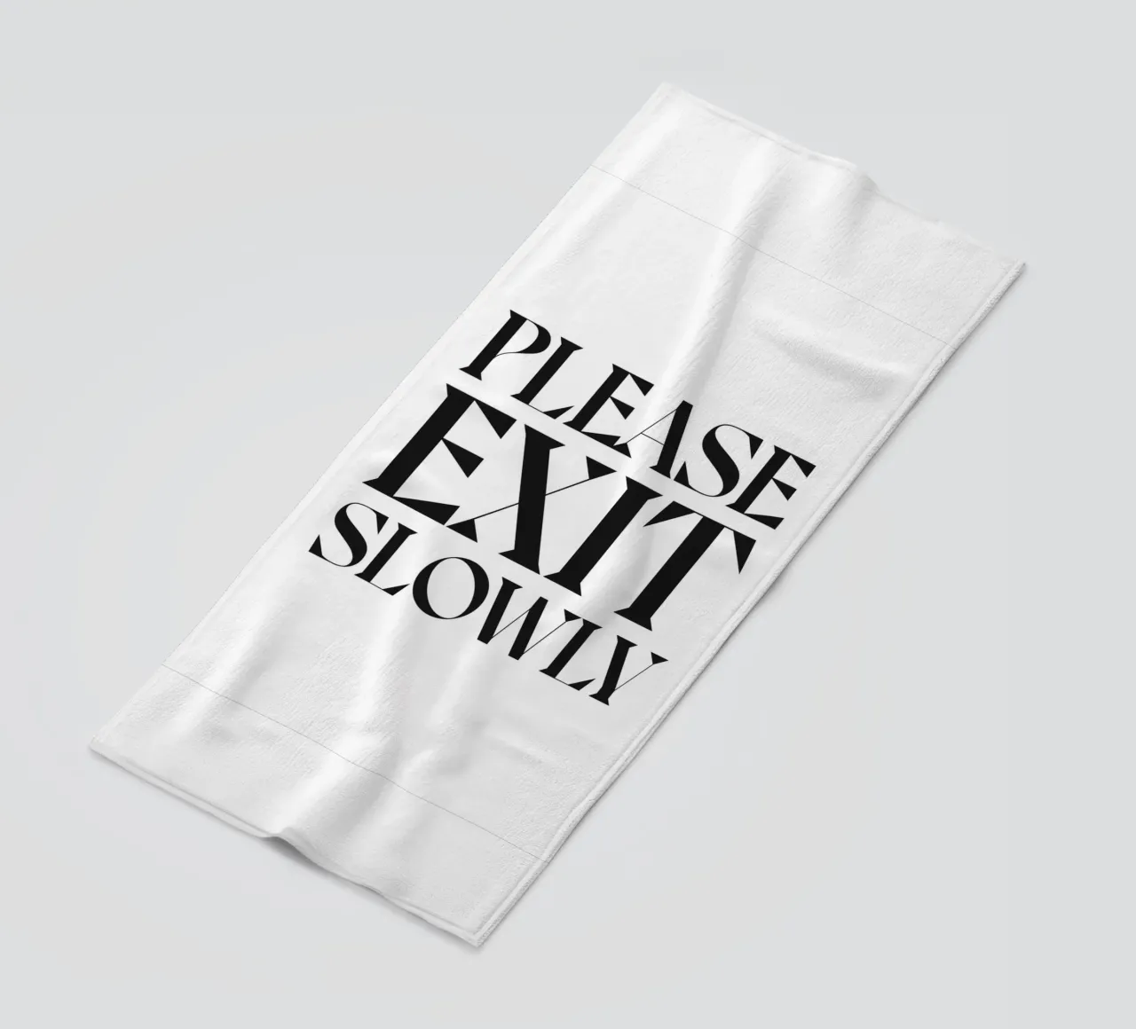 SI PREGA DI USCIRE LENTAMENTE telo mare da n.4