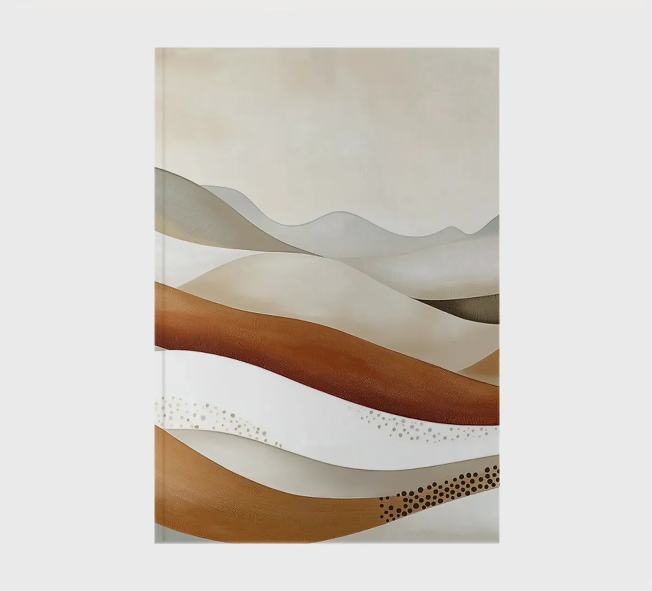Berge in Sandfarben Notizbuch von Imagine