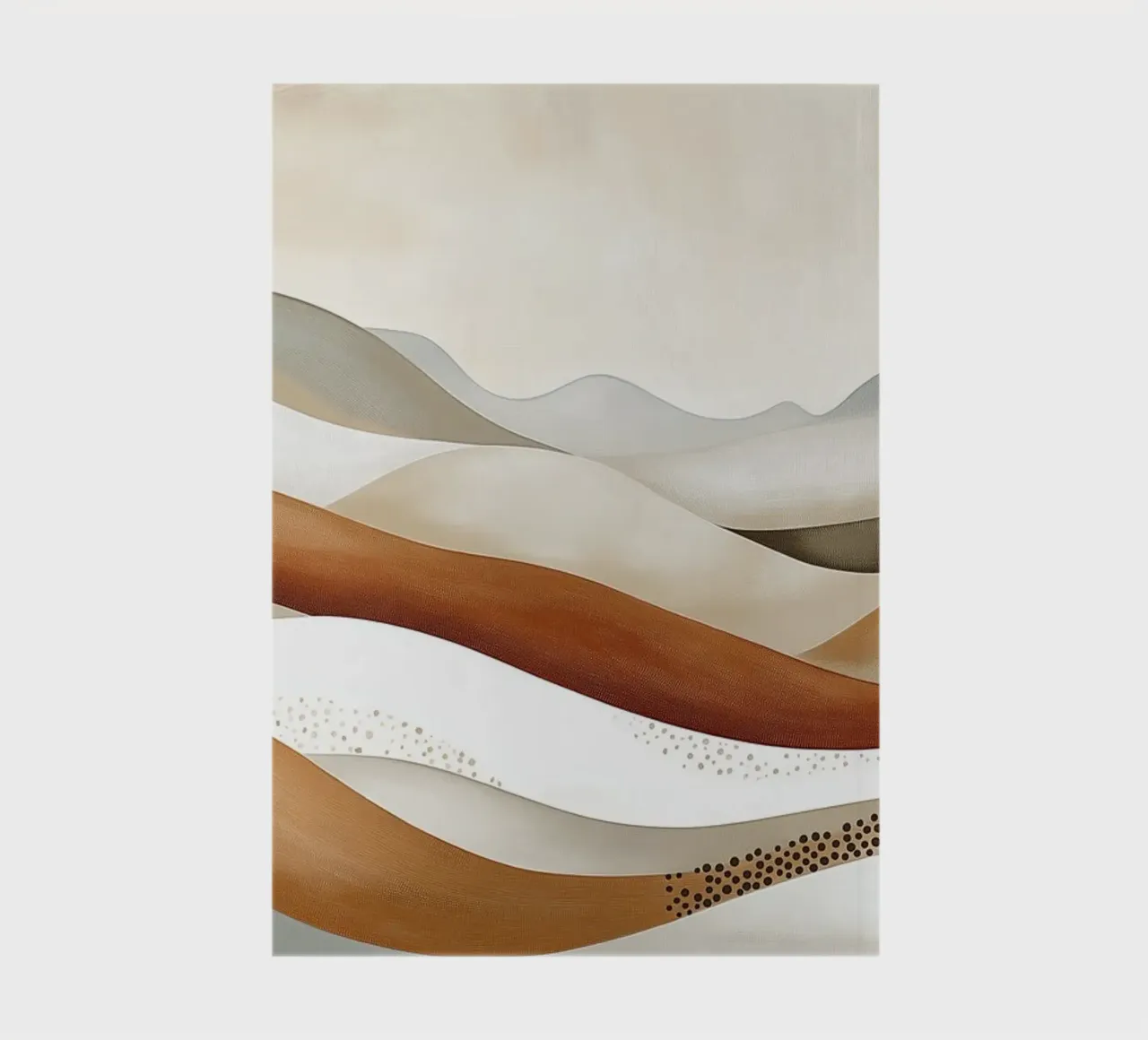 Berge in Sandfarben Notizbuch von Imagine