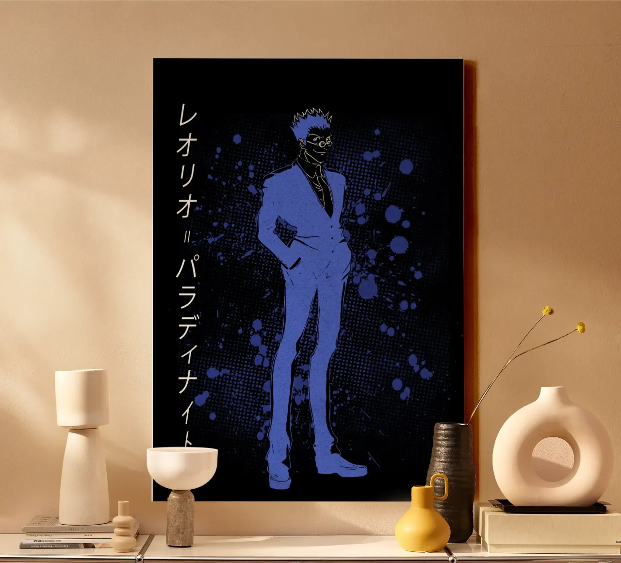 Leorio Paradinight canvas met Baklijst van Neonartstudio