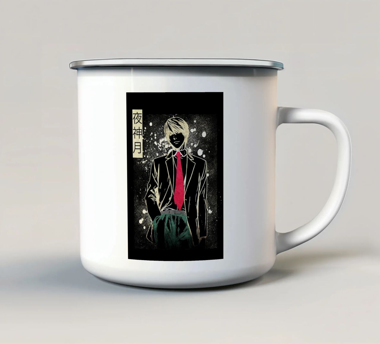 Light Yagami tazza in smalto da Neonartstudio