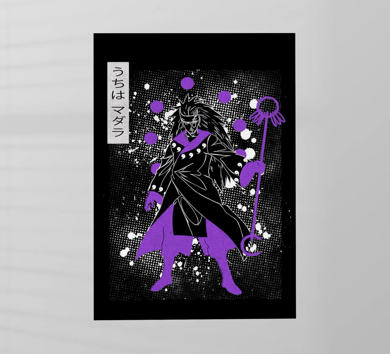 Madara Uchiha pellicola backlit da Neonartstudio