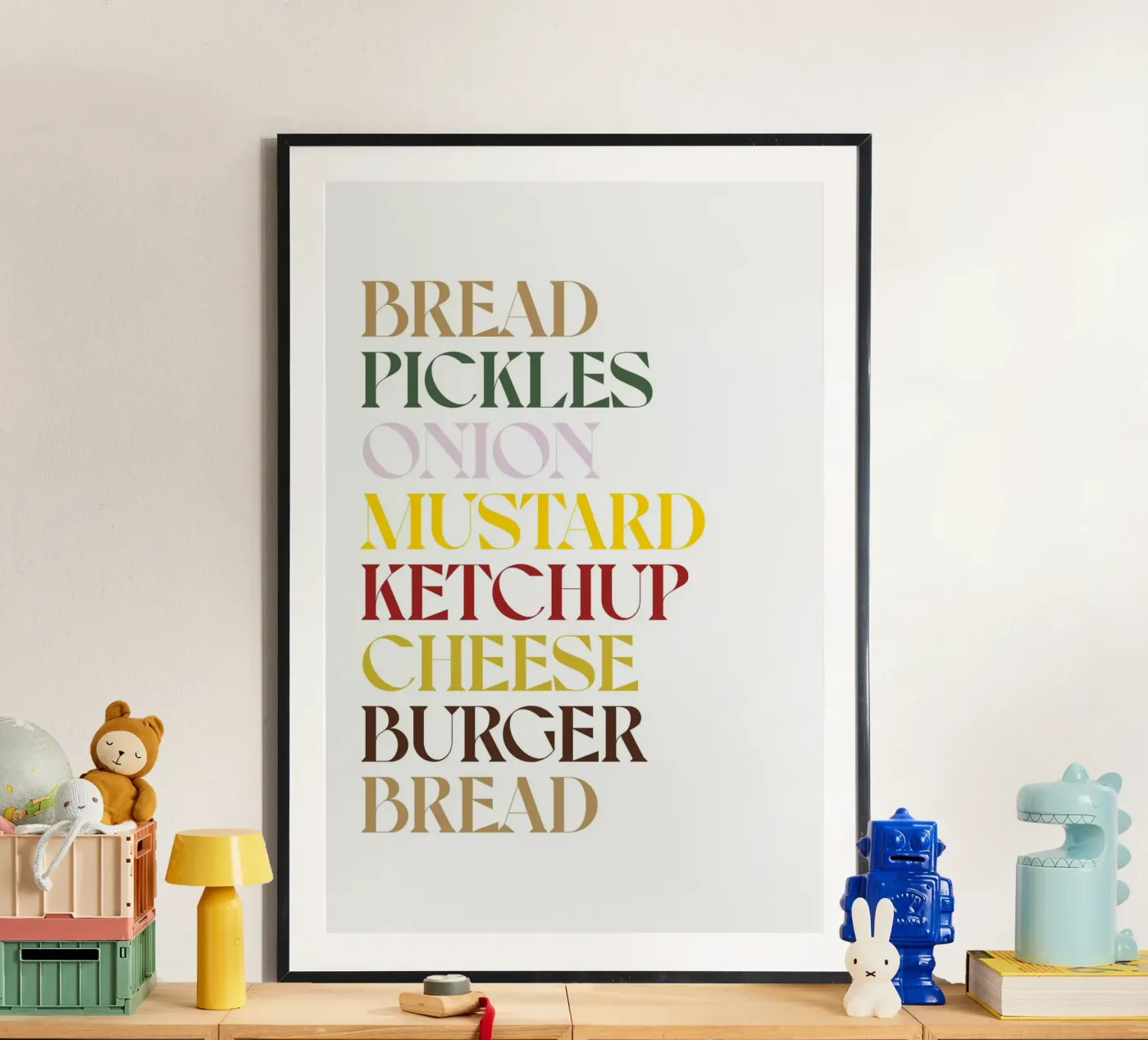 CHEESEBURGER FARBE Poster von n.4