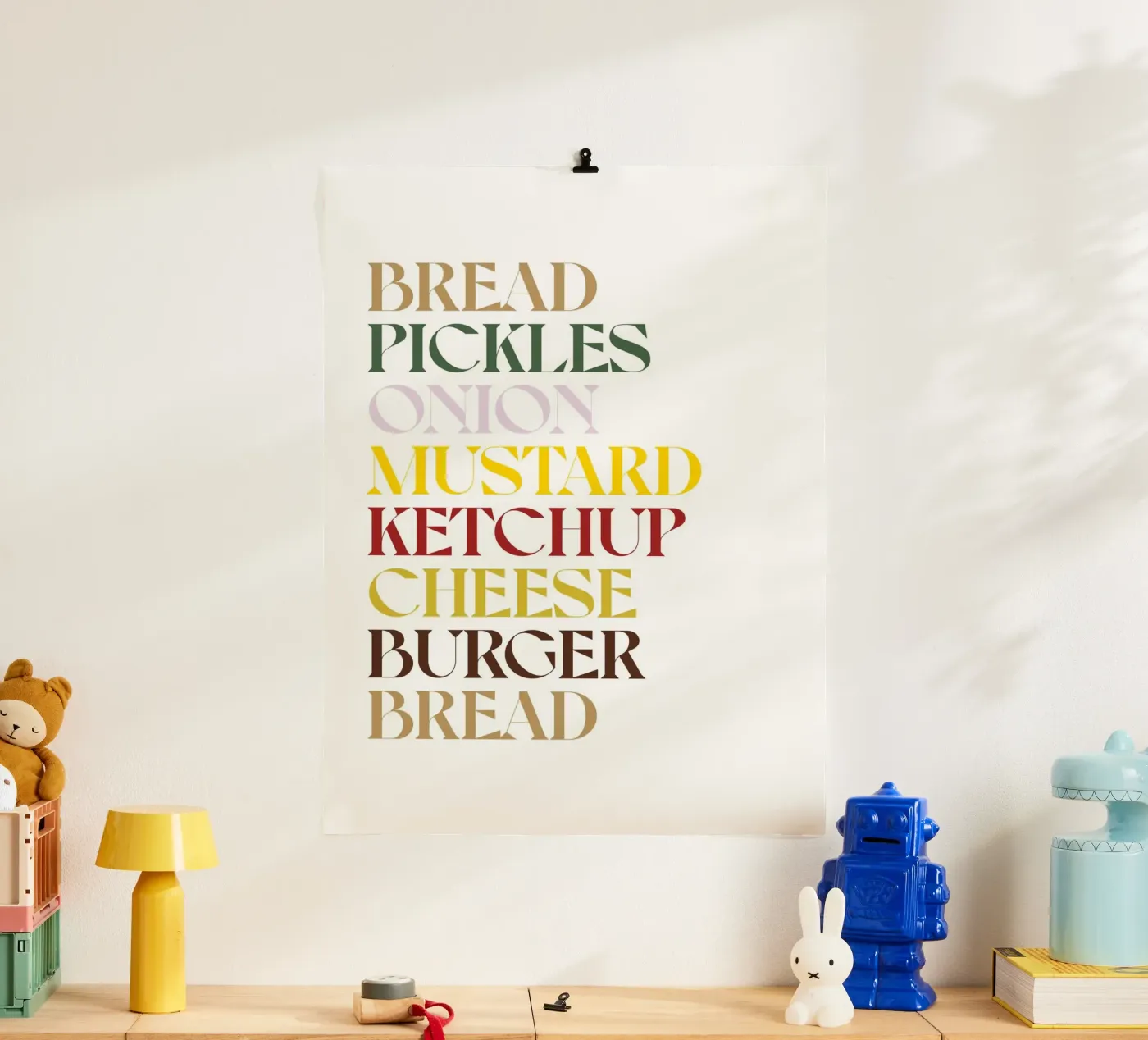 CHEESEBURGER FARBE Poster von n.4