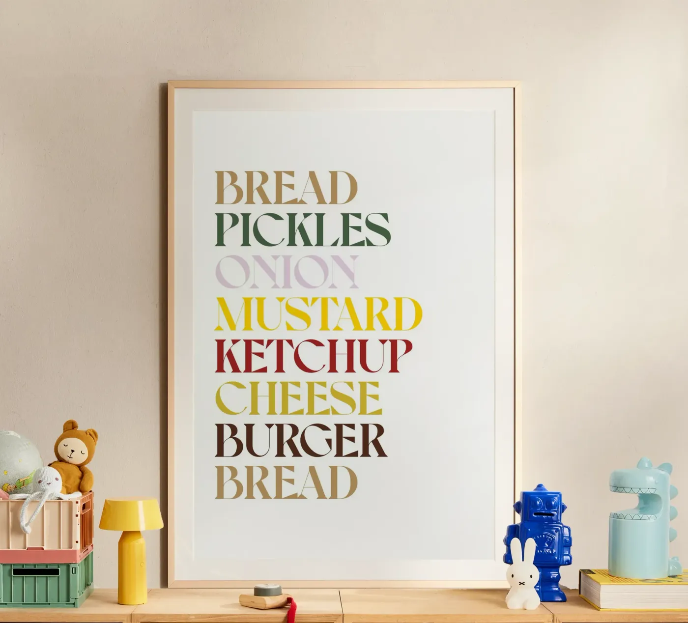 CHEESEBURGER FARBE Poster von n.4