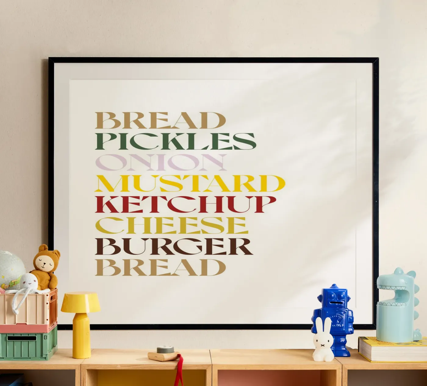 CHEESEBURGER FARBE Poster von n.4