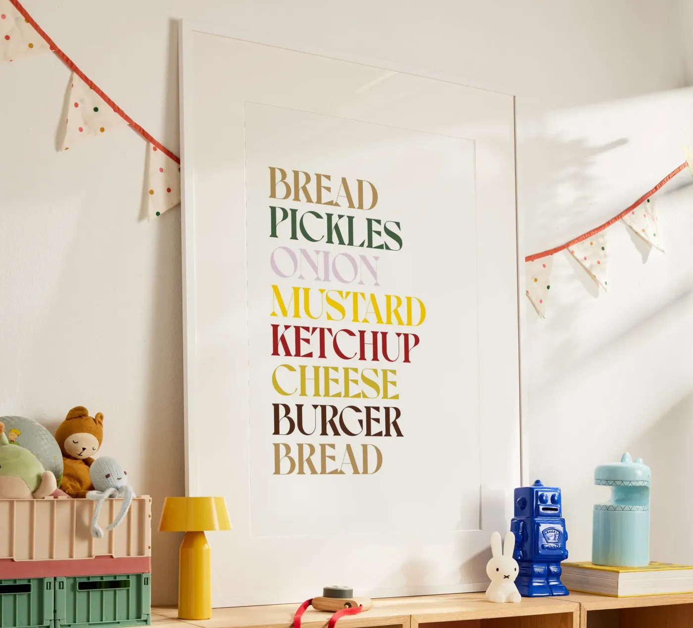 CHEESEBURGER FARBE Poster von n.4