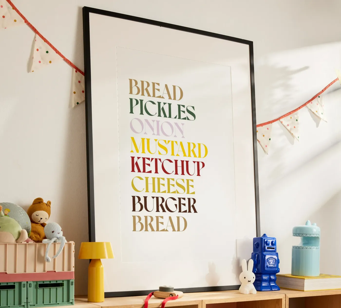 CHEESEBURGER FARBE Poster von n.4