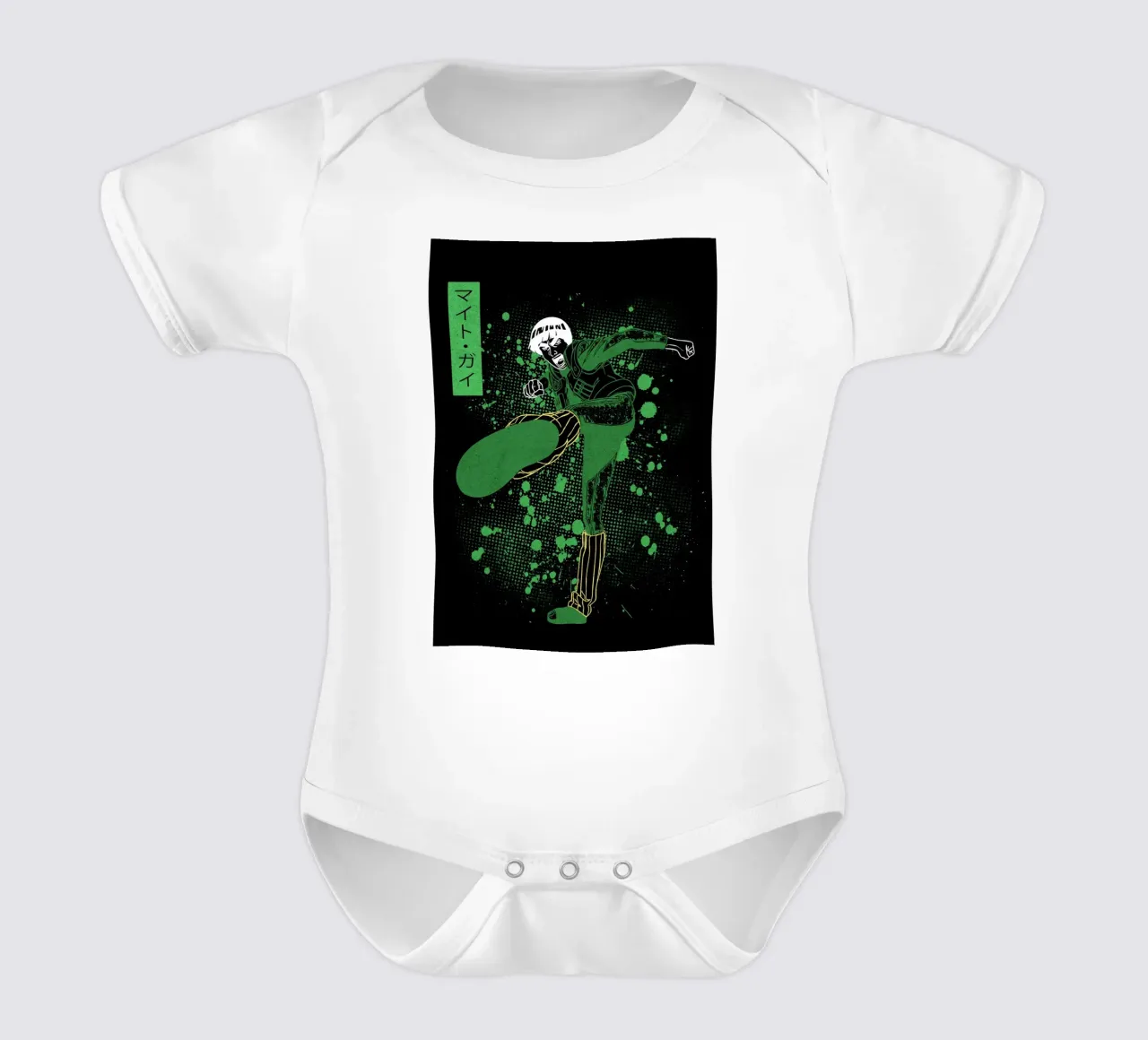 Might Guy body neonato maniche corte da Neonartstudio