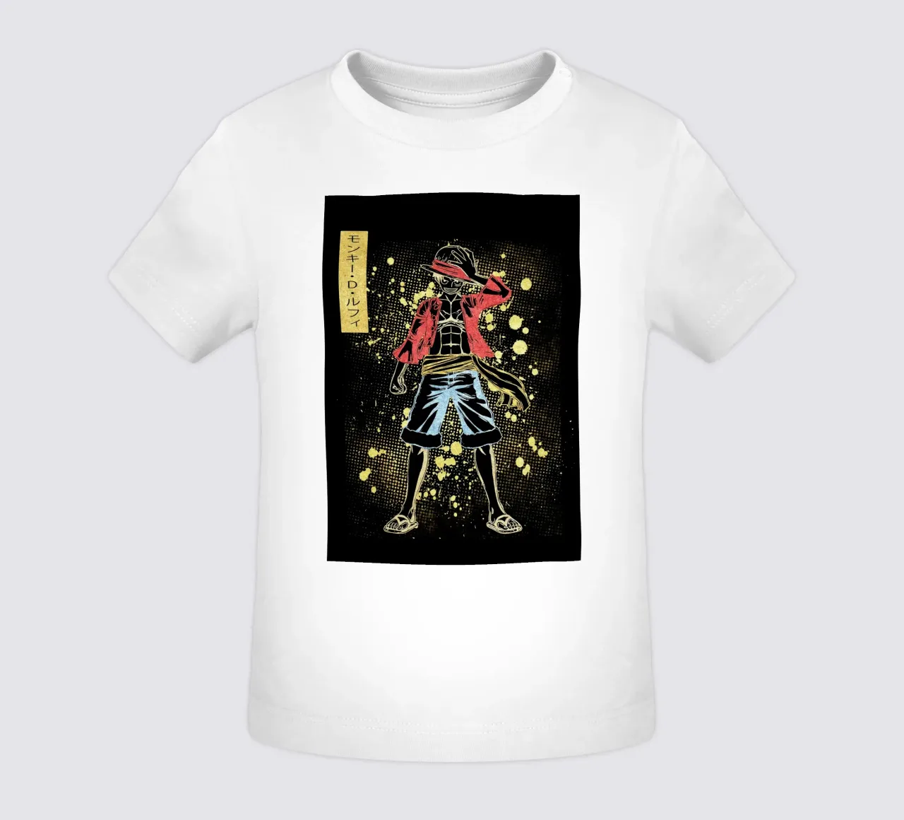 Monkey D. Luffy maglietta neonato da Neonartstudio