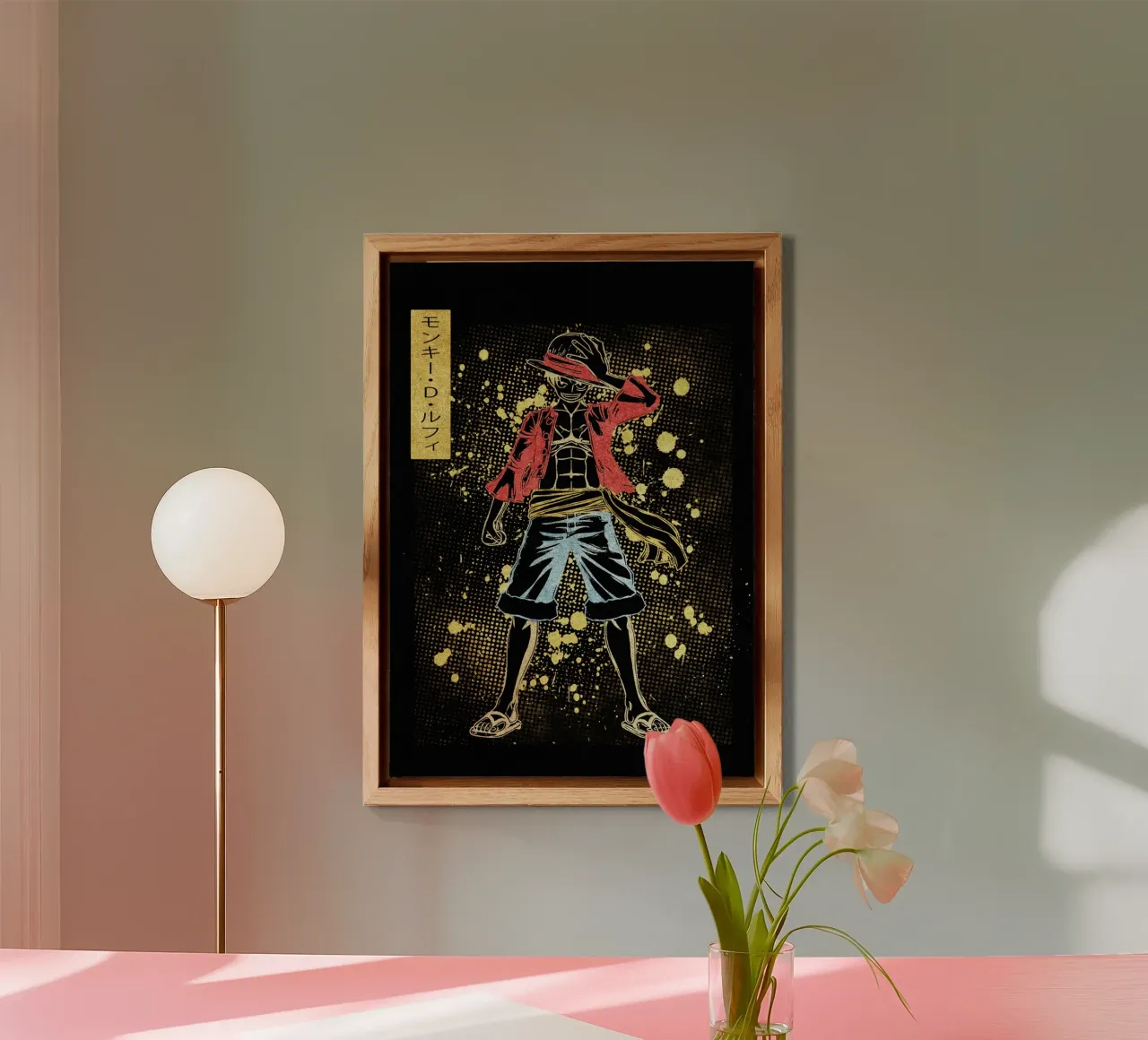 Monkey D. Luffy alluminio dibond da Neonartstudio