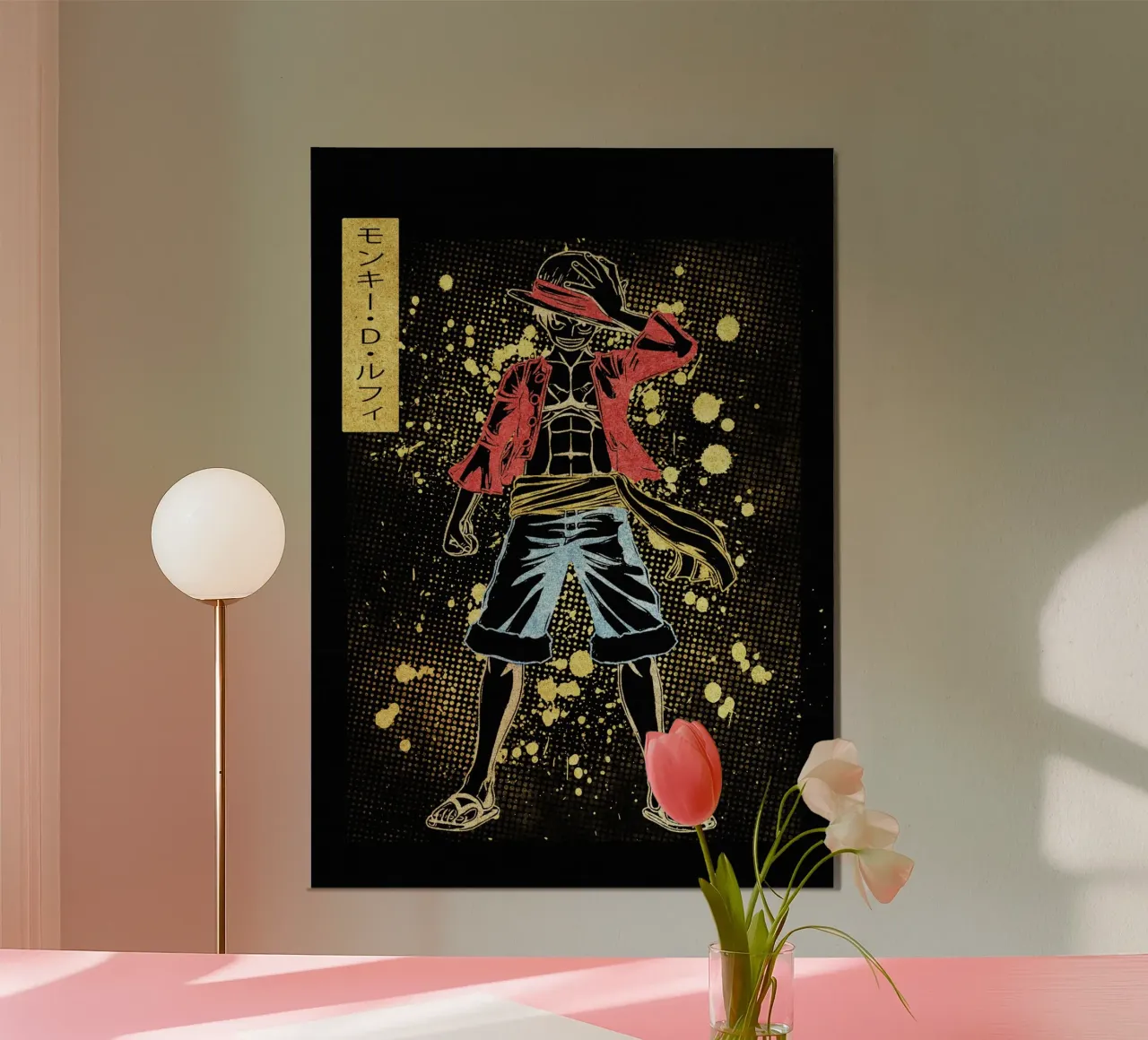 Monkey D. Luffy alluminio dibond da Neonartstudio