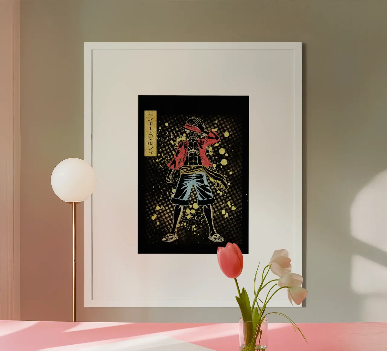 Monkey D. Luffy carta hahnemühle da Neonartstudio