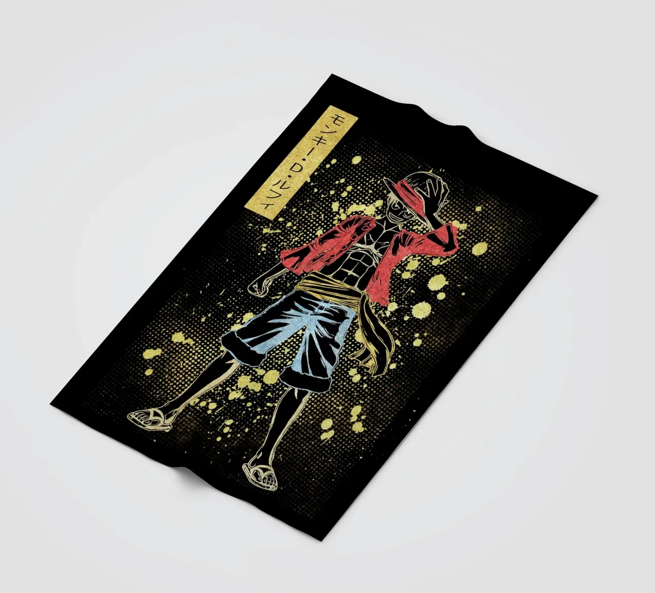 Monkey D. Luffy coperta in pile da Neonartstudio